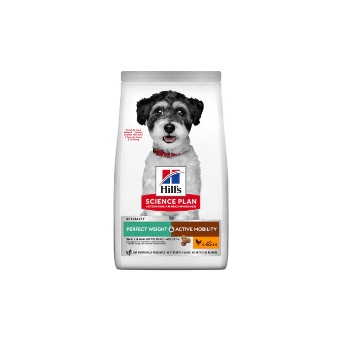 Hill's Perfect Weight & Active Mobility Chicken Small & Mini Adult Dog Food