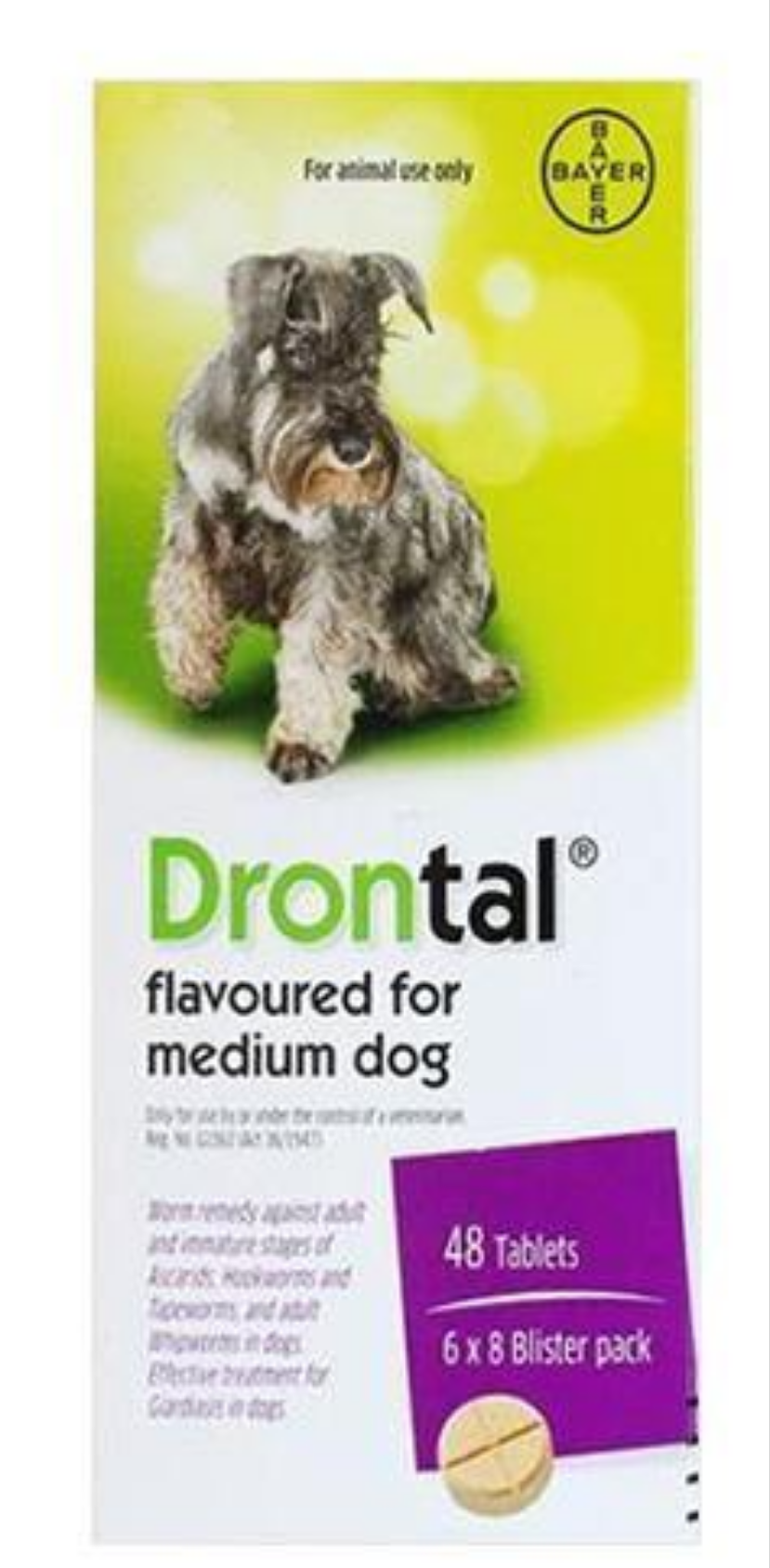 Drontal Flavoured Deworming Tablet for Dogs (each)