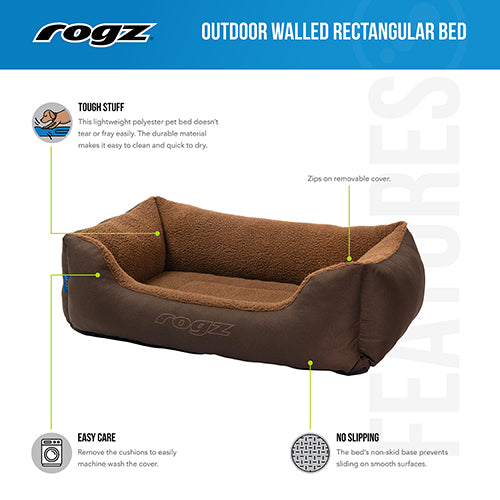 Rogz Outdoor Walled Bed