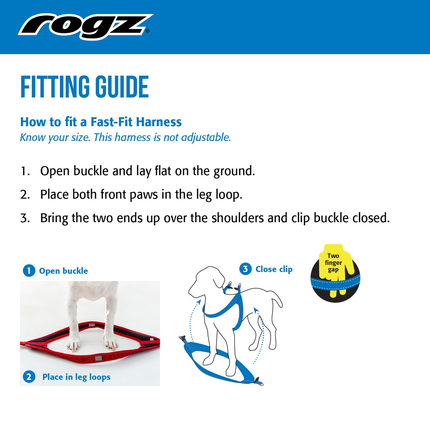 Rogz Classic Fast Fit Harness