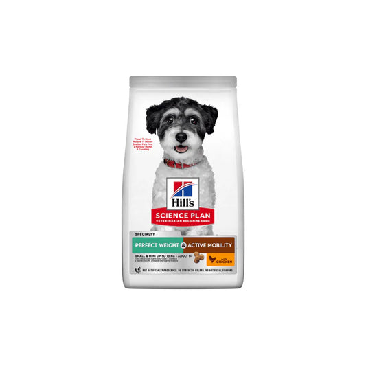 Hill's Perfect Weight & Active Mobility Chicken Small & Mini Adult Dog Food