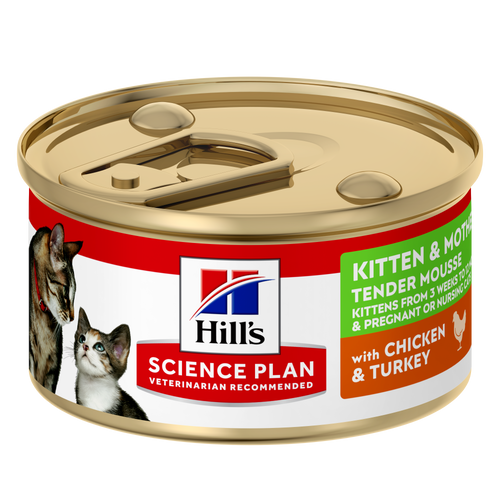 Hills Kitten & Mother Tender Mousse Cat Food 1 x 85g Can