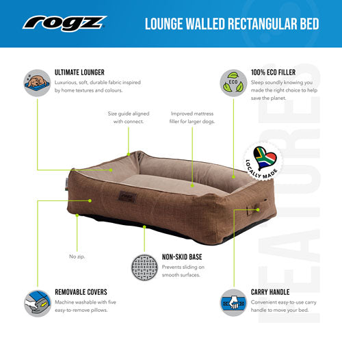 Rogz Lounge Walled Bed