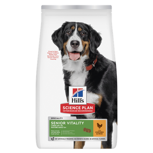 Hills Senior Vitality Large Breed Mature Adult 6+ Dog Food 14kg