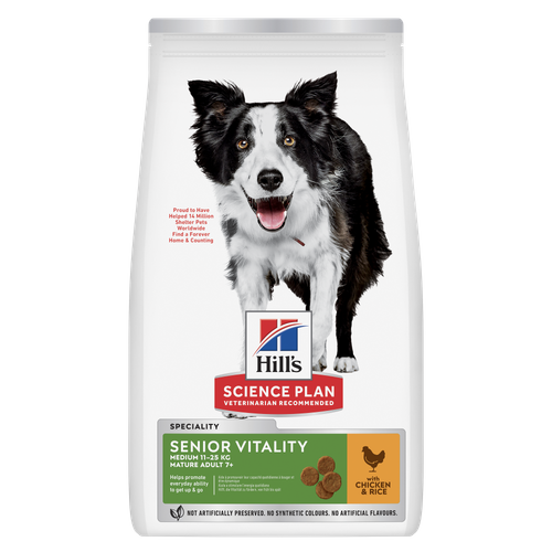 Hills Senior Vitality Medium Mature Adult 7+ Dog Food