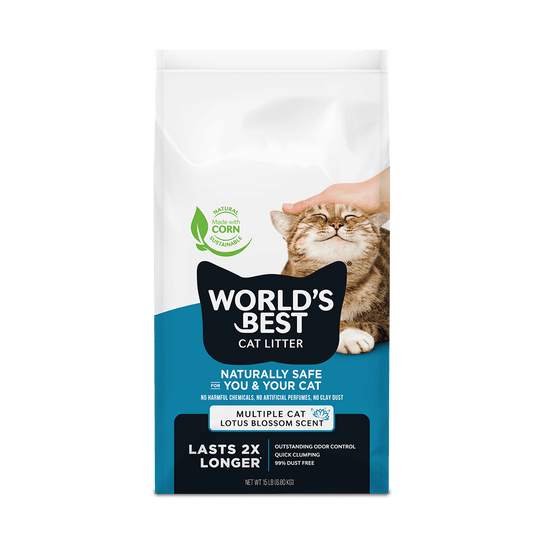 World's Best Cat Litter Multiple Cat Lotus Blossom.
