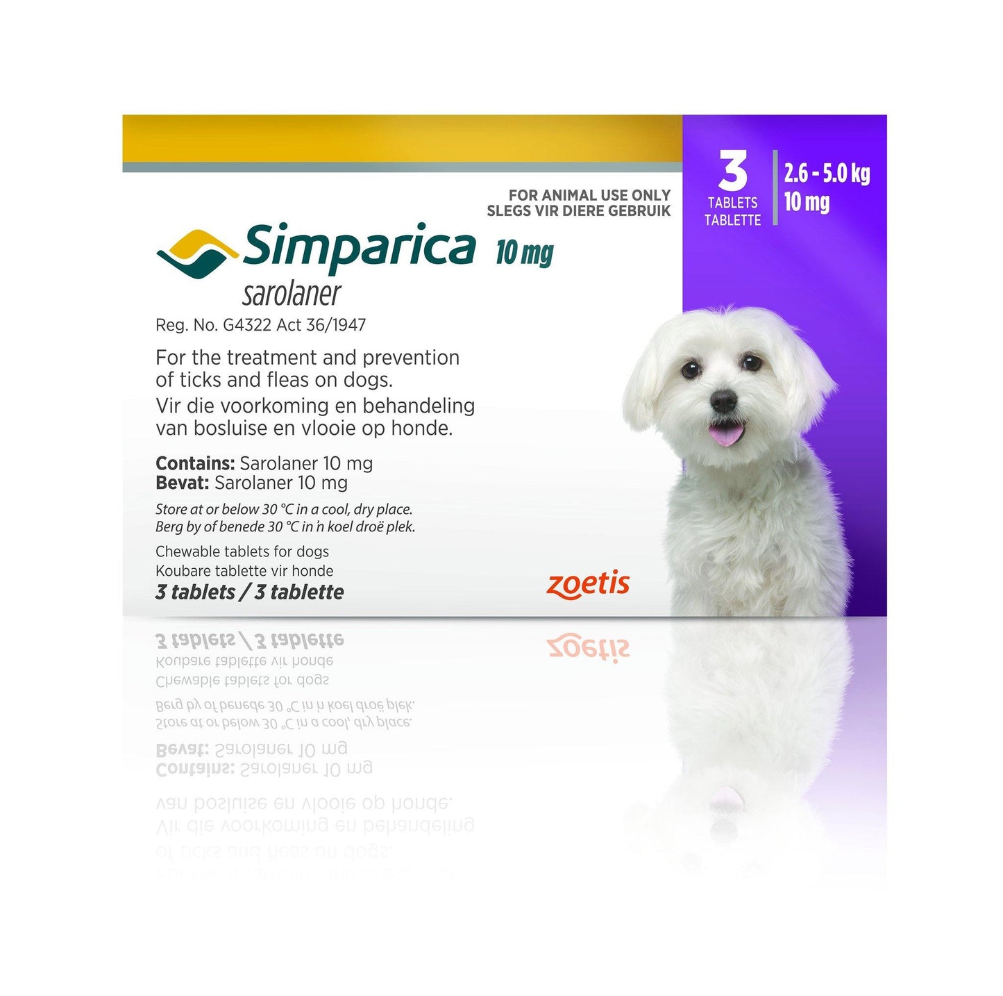 Simparica Chewable Tick & Flea Tablet for Dogs (3 Tabs) - PetX - Online