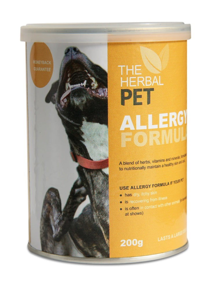 The Herbal Pet Allergy (or Itch) Formula