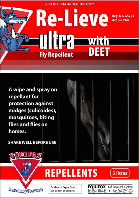 Equifox Re-lieve Ultra Fly Repellant with DEET - PetX - Online