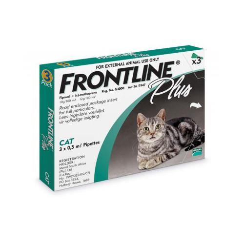 Frontline Plus Spot on Treatment for Tick & Fleas on Cats( 1 pipet ) - PetX - Online