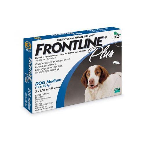 Frontline Plus Spot on Treatment for Tick & Fleas on Dogs ( 1 pipet ) - PetX - Online