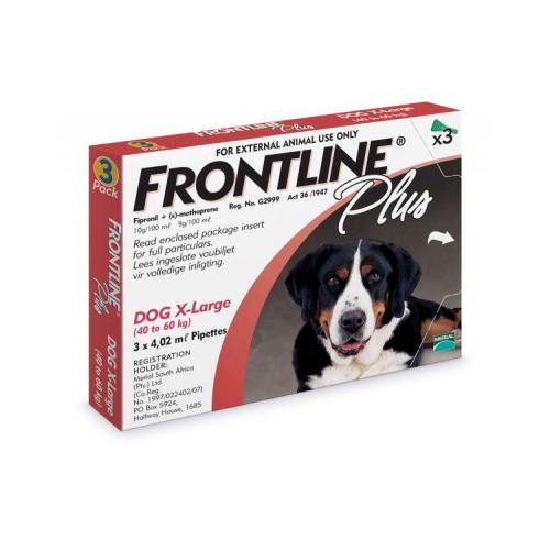 Frontline Plus Spot on Treatment for Tick & Fleas on Dogs ( 1 pipet ) - PetX - Online