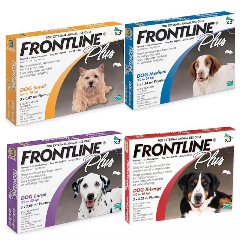 Frontline Plus Spot on Treatment for Tick & Fleas on Dogs ( 1 pipette ) - PetX - Online