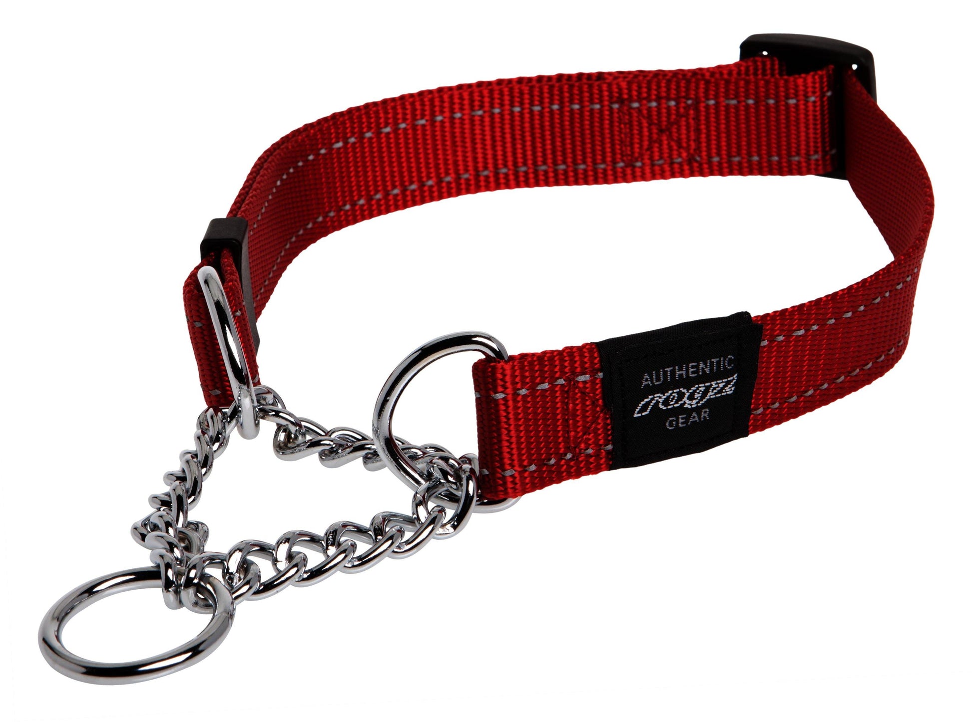 Rogz Utility Reflective Web Obedience Half Check Collar - PetX - Online