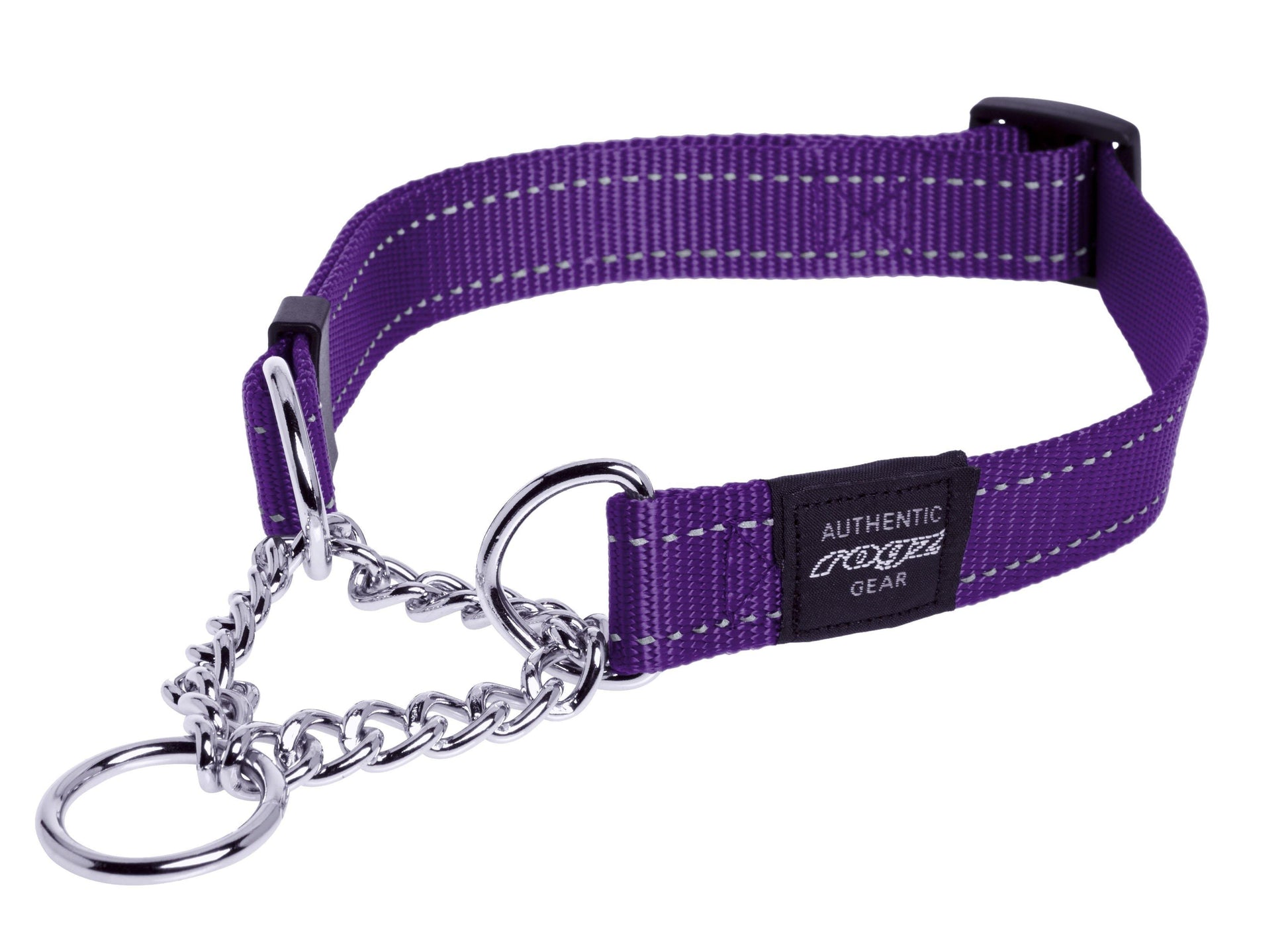 Rogz Utility Reflective Web Obedience Half Check Collar - PetX - Online