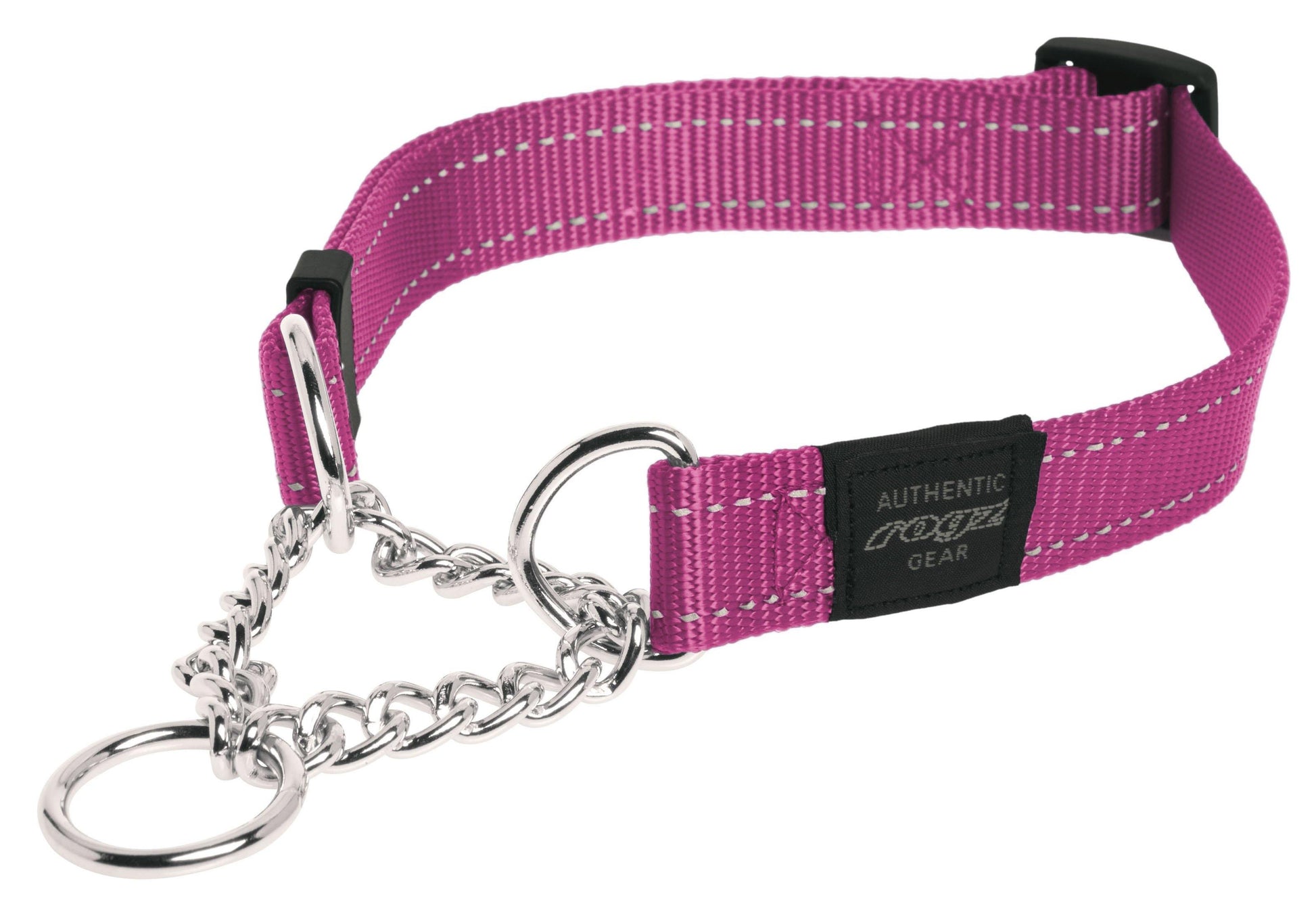 Rogz Utility Reflective Web Obedience Half Check Collar - PetX - Online