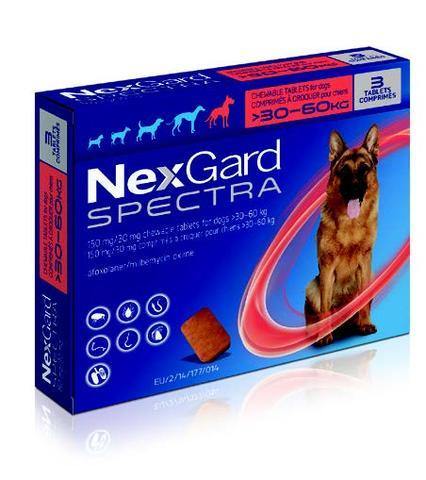 NexGard Spectra Chewable Mixed Parasite Tablets for Dogs (3 Pack) – PetX -  Online