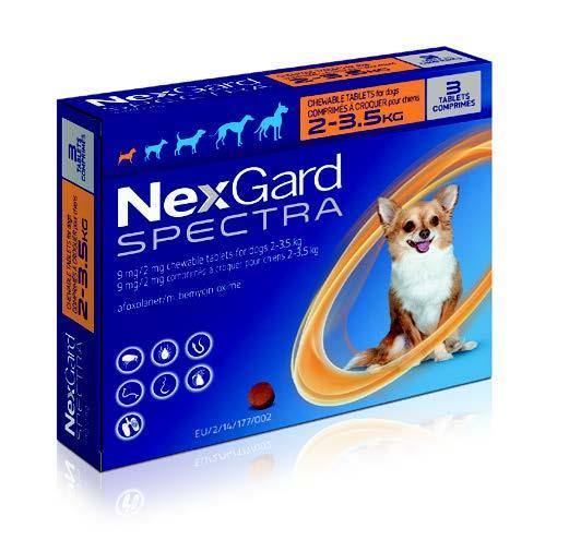 NexGard Spectra Chewable Mixed Parasite Tablets for Dogs (3 Pack) - PetX - Online