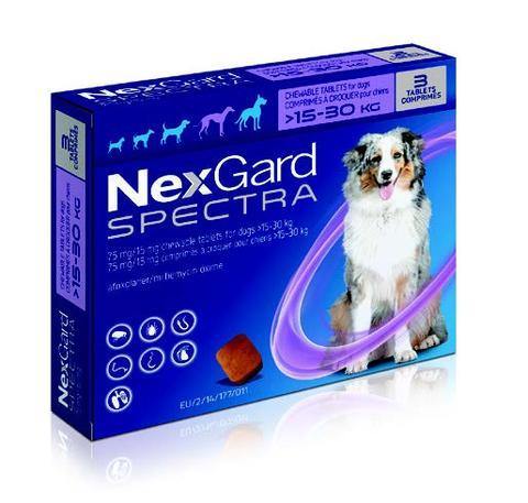 NexGard Spectra Chewable Mixed Parasite Tablets for Dogs (3 Pack) - PetX - Online