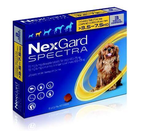 NexGard Spectra Chewable Mixed Parasite Tablets for Dogs (3 Pack) - PetX - Online