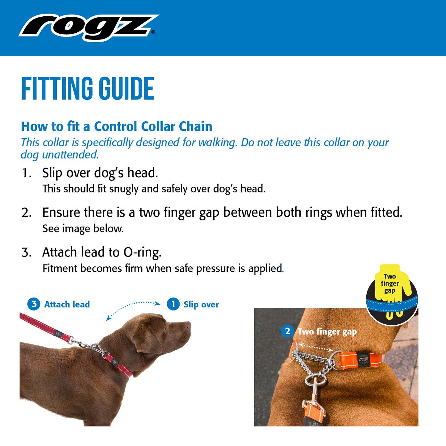 Rogz Utility Reflective Control Collar