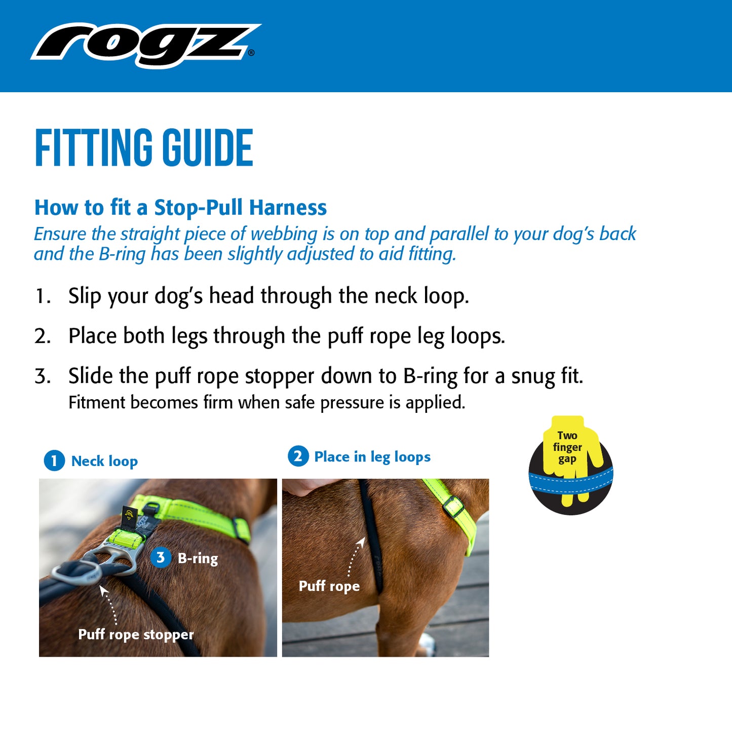 Rogz Classic Stop Pull Harness