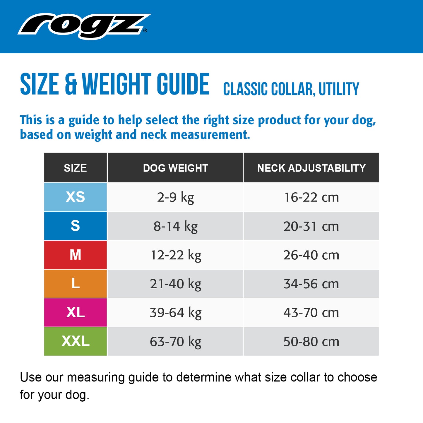 Rogz Classic Reflective Web Collar