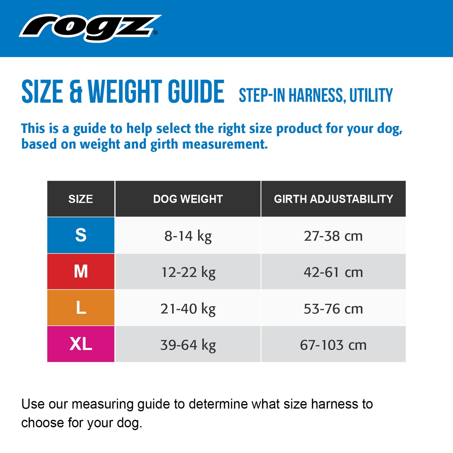 Rogz Utility Reflective Web Step in Harness