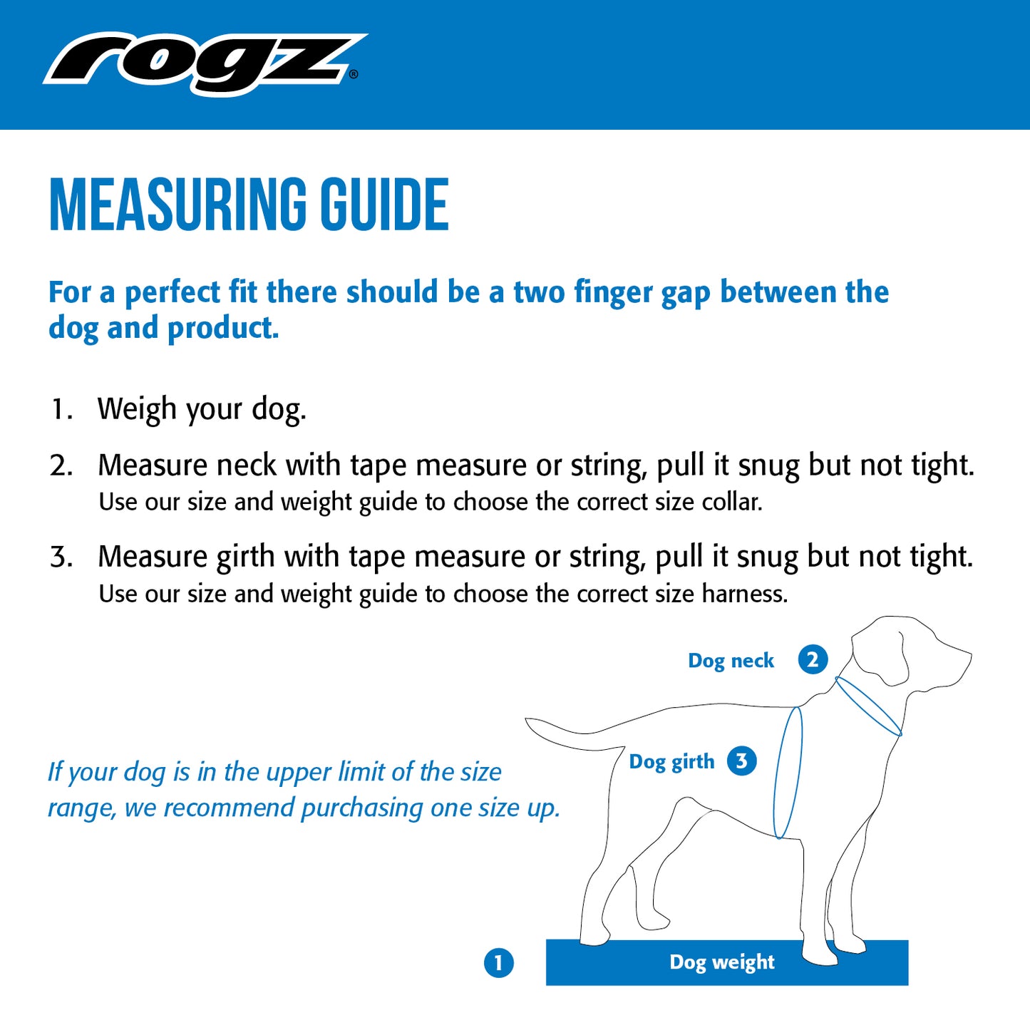 Rogz Classic Reflective Web Collar