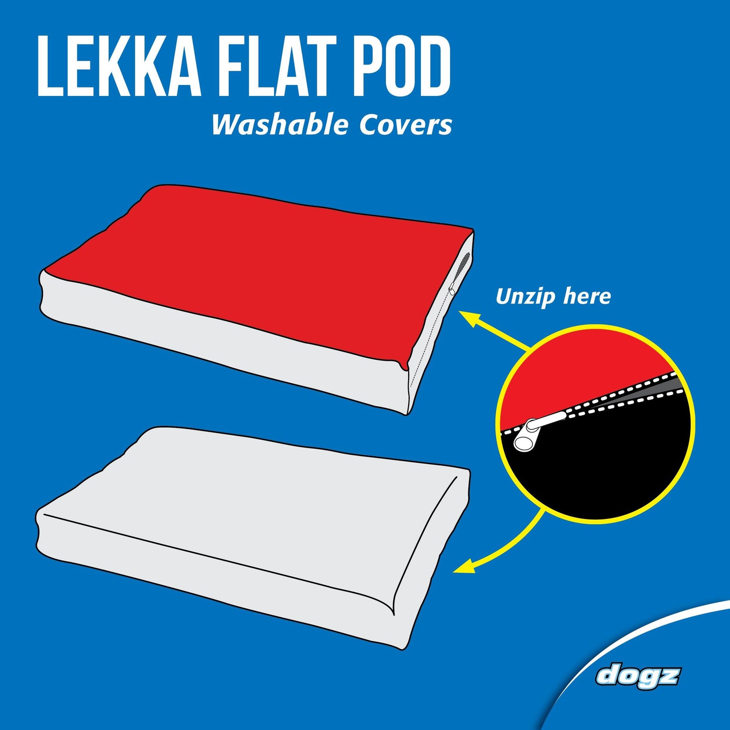 Rogz Lekka Flat Pod Dog Bed - PetX - Online