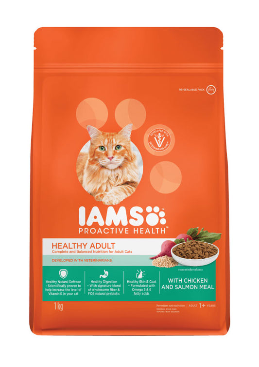 Iams Cat Dry Chicken & Salmon Adult