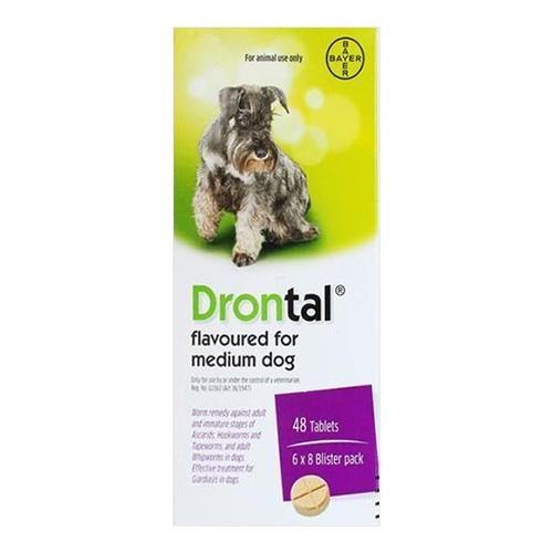 Drontal Flavoured Deworming Tablet for Dogs each PetX Online