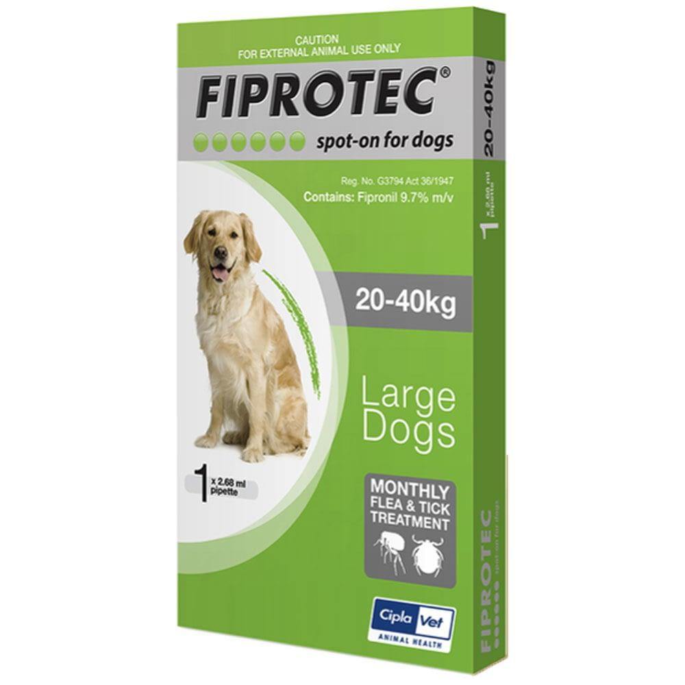 Fiprotec Tick and Flea Treatment for Dogs ( 1 pipet ) - PetX - Online