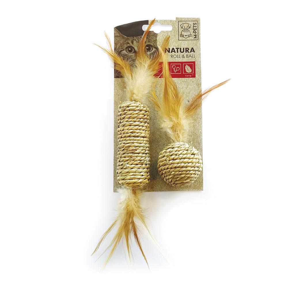 M-Pets Natura Roll & Ball Cat Toy