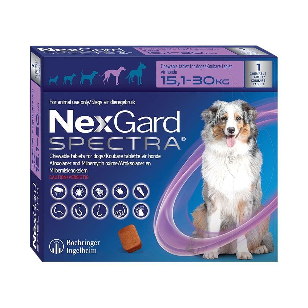 NexGard Spectra Chewable Mixed Parasite Tablets for Dogs (Singles) - PetX - Online