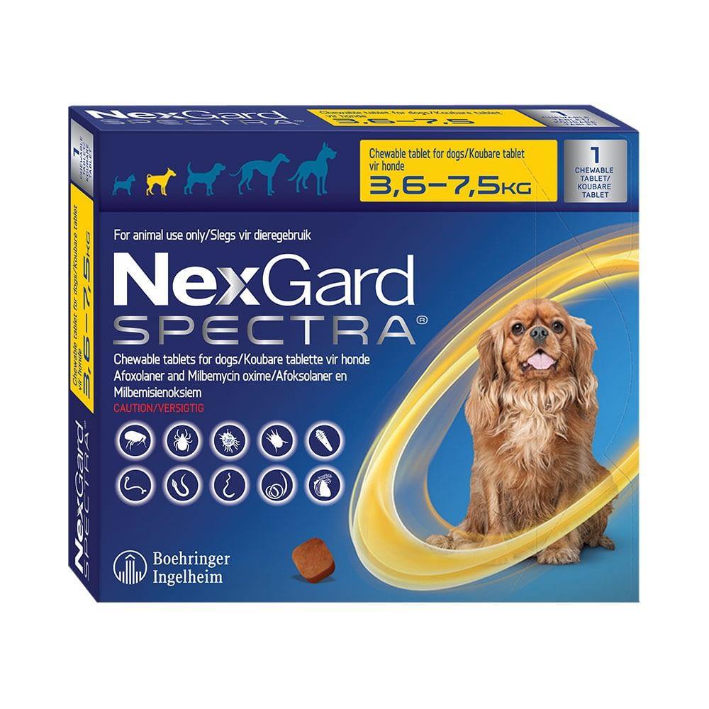 NexGard Spectra Chewable Mixed Parasite Tablets for Dogs (Singles) - PetX - Online